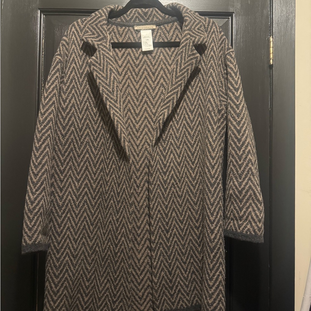 Chevron Patterned Women's Coat